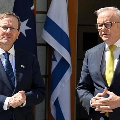 Albanese discute com o presidente de Israel túmulos australianos demolidos