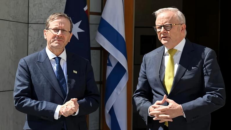 Albanese discute com o presidente de Israel túmulos australianos demolidos