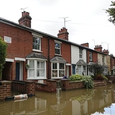 Um em nove imóveis novos na Inglaterra fica em áreas de risco de inundação