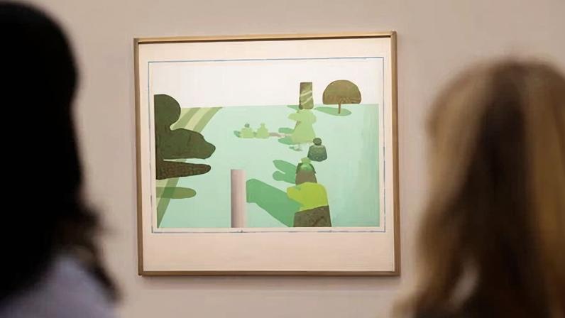 David Hockney, English Garden, is due to be sold at Sotheby's in London on 4 March.
