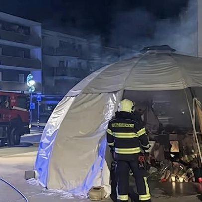 Incêndio atinge local de homenagem às vítimas em Crans-Montana, Suíça