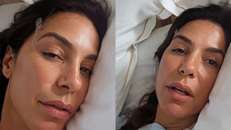 Ivete Sangalo mostra rosto com ferimentos após desmaiar em casa; cantora está internada em Salvador
