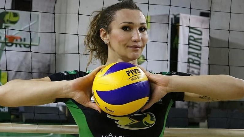 Atleta de vôlei Tiffany Abreu. Foto/divulgação Vôlei Bauru