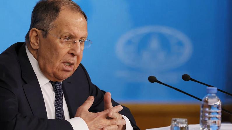 Russian Foreign Minister Sergei Lavrov speaks during his annual press conference in Moscow, Russia January 20, 2026. REUTERS/Shamil Zhumatov