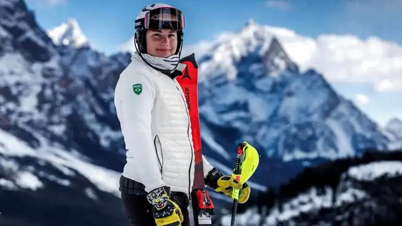 Alice Padilha em Milão-Cortina (Foto: Gabriel Heusi/COB)