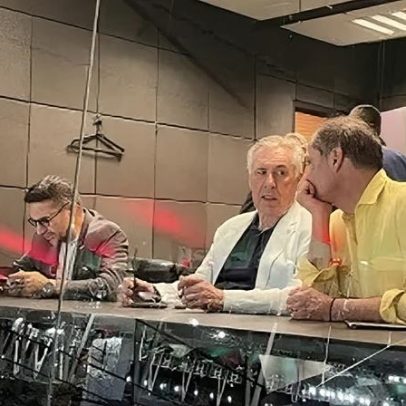 Ancelotti acompanha clássico no Maracanã entre Fluminense e Botafogo