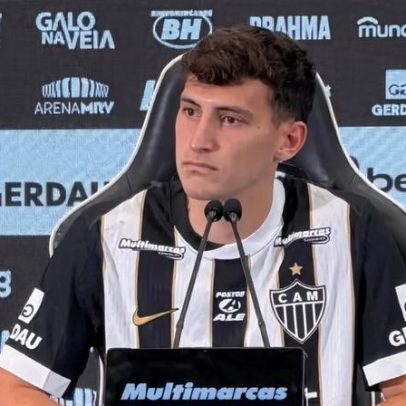 Tomás Pérez é apresentado pelo Atlético-MG e comenta características físicas