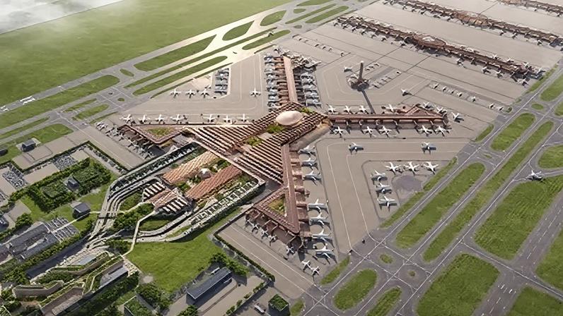 Projeto do Aeroporto Internacional de Bishoftu, que deverá ser o maior da África