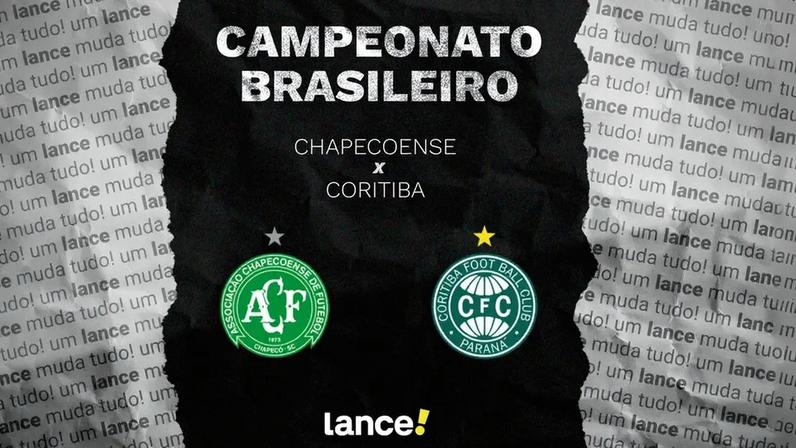Chapecoense e Coritiba jogam pelo Brasileirão. Foto: Arte/Lance!