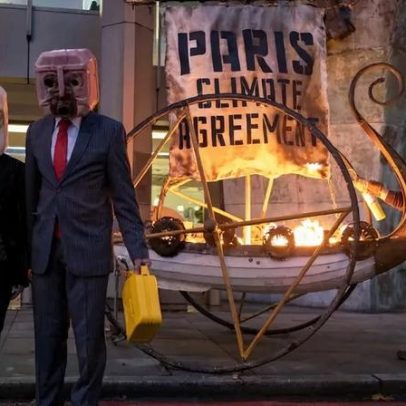 Trump pressiona o mundo a abandonar ações climáticas