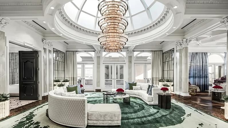 Átrio da nova Villa Presidencial do Caesars Palace