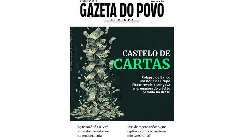 Nova edição da Gazeta do Povo Revista debate crise no sistema financeiro (Foto: Reprodução/Gazeta do Povo)