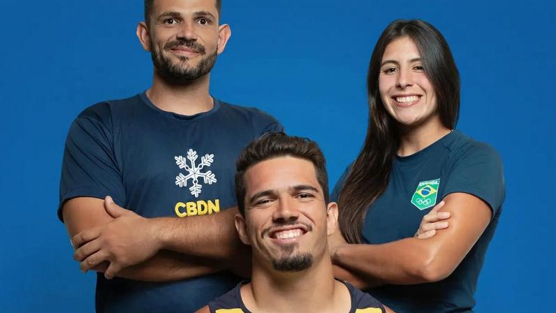 Família Westemaier Ribera reunida para a cerimônia de abertura dos Jogos Olímpicos de Inverno (Foto: Reprodução/ Instagram)