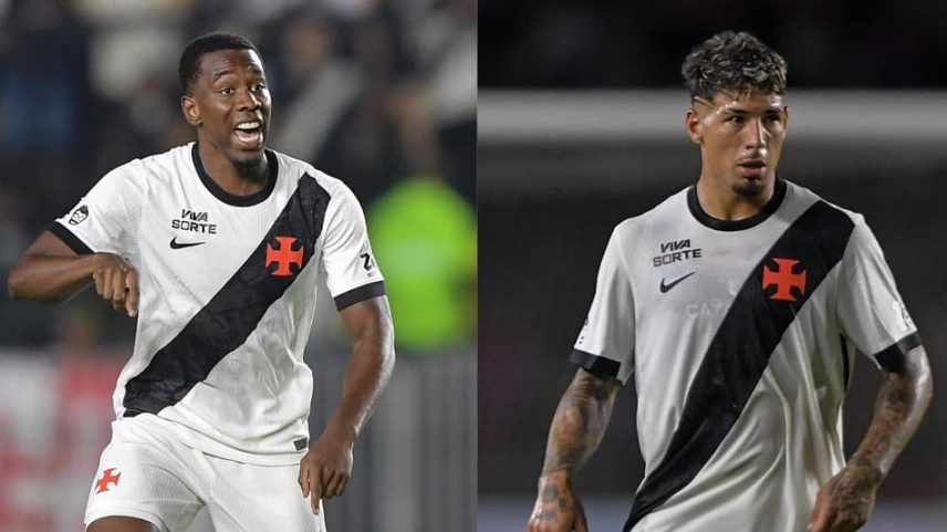 Carlos Cuesta e Alan Saldivia são as opções para o lado direito da zaga do Vasco (Foto: Thiago Ribeiro/Agif/Gazeta Press)