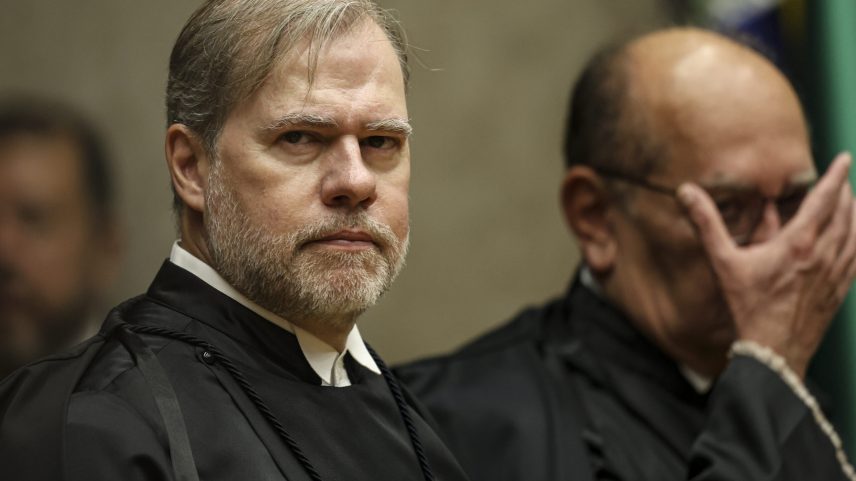 Dias Toffoli e Gilmar Mendes no plenário do STF (Foto: Marcelo Camargo/Agência Brasil)