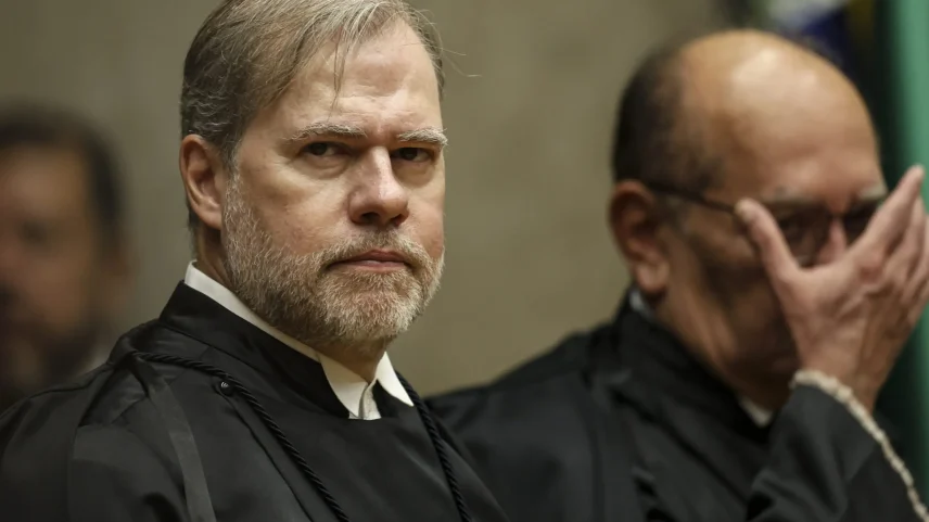 Dias Toffoli e Gilmar Mendes no plenário do STF (Foto: Marcelo Camargo/Agência Brasil)