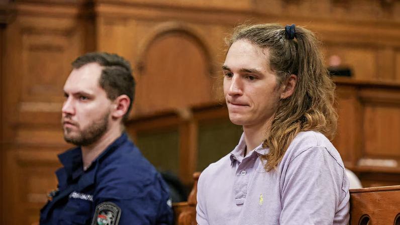 German left-wing activist, Maja T., who faces charges for taking part in an anti-fascist assault on far-right activists, appears in court in Budapest, Hungary, February 4, 2026.