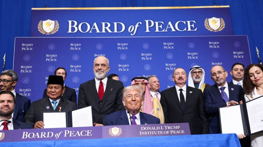 Contribuições para Gaza feitas por membros do Conselho de Paz