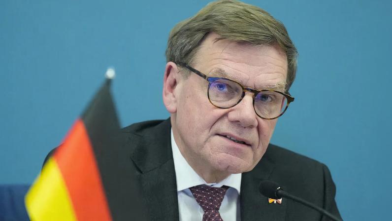 German Minister of Foreign Affairs Johann Wadephul speaks during news conference in Riga, Latvia January 26, 2026. REUTERS/Ints Kalnins