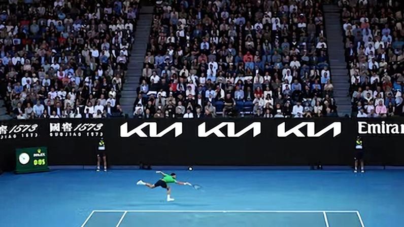 Novak Djokovic, durante la final ante Carlos Alcaraz en Melbourne.