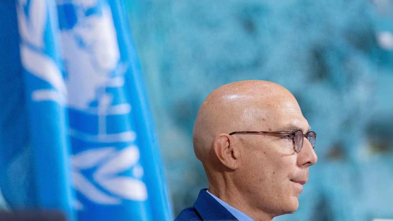 Volker Turk, United Nations High Commissioner for Human Rights, attends the Human Rights Council at the UN European headquarters in Geneva, Switzerland, September 8, 2025.