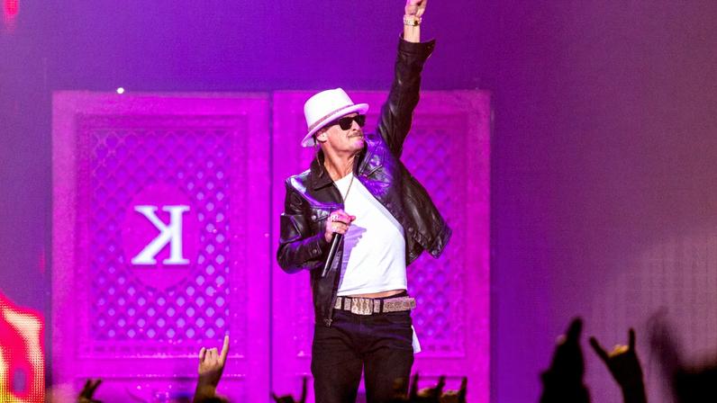 Kid Rock performs in concert at Intrust Bank Arena on April 18, 2025 in Wichita, Kansas. (Photo by Gary Miller/Getty Images)