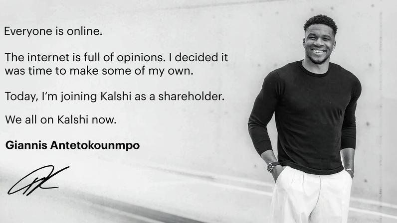 Giannis Antetokounmpo afirma: Agora todos na Kalshi
