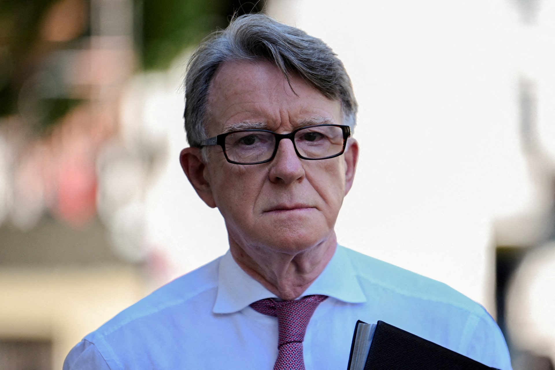 Peter Mandelson, who was at the time British Ambassador to the United States, walks on the day British Prime Minister Keir Starmer held an emergency Cobra meeting, in London, Britain, June 18, 2025.