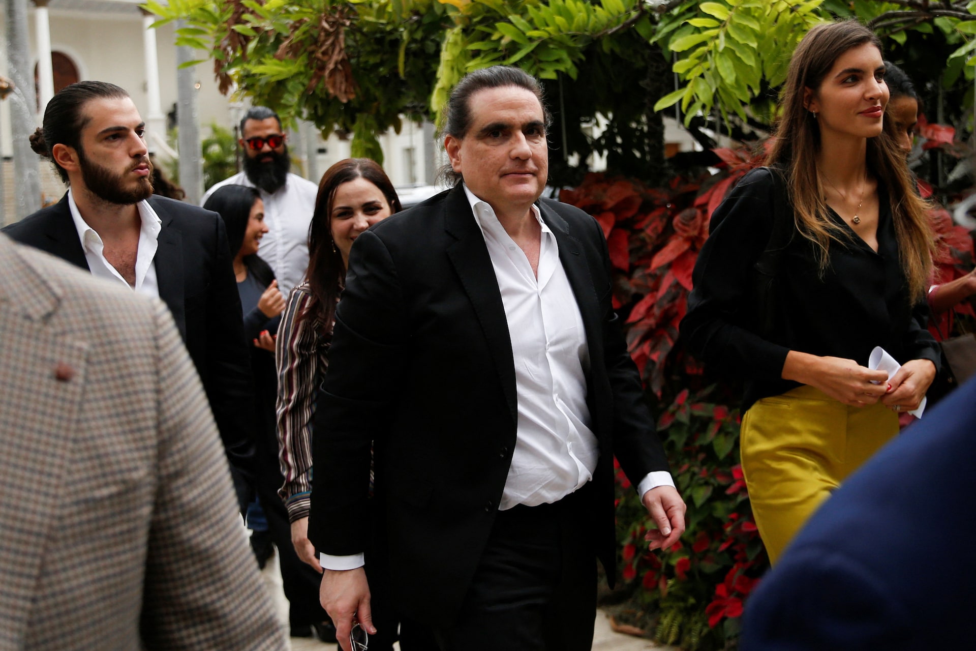 Colombian businessman Alex Saab attends news conference with Venezuela's National Assembly President Jorge Rodriguez, in Caracas