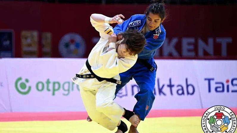 Jéssica Lima no Grand Slam de Tashkent 2026 (Foto: IJF)