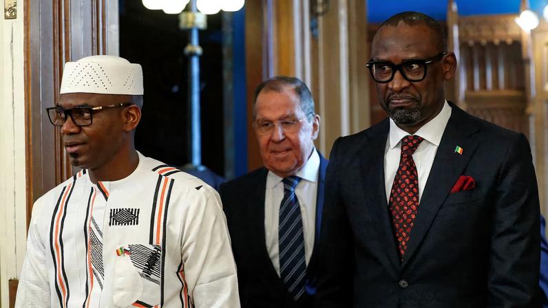 Sadio Camara is seen on a visit to Russia in 2024