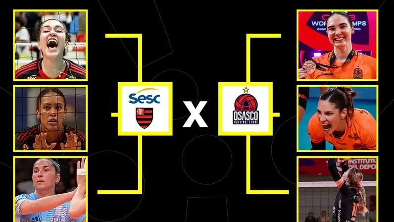 Semi da Copa Brasil: Sesc Flamengo e Osasco discutem elenco mais forte