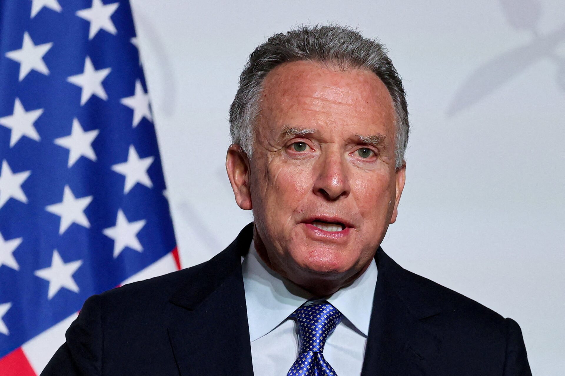 U.S. Special Envoy Steve Witkoff delivers a press conference in Paris