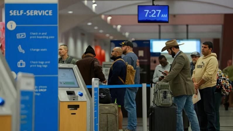 El Paso International Airport after temporary closure of its airspace was lifted
