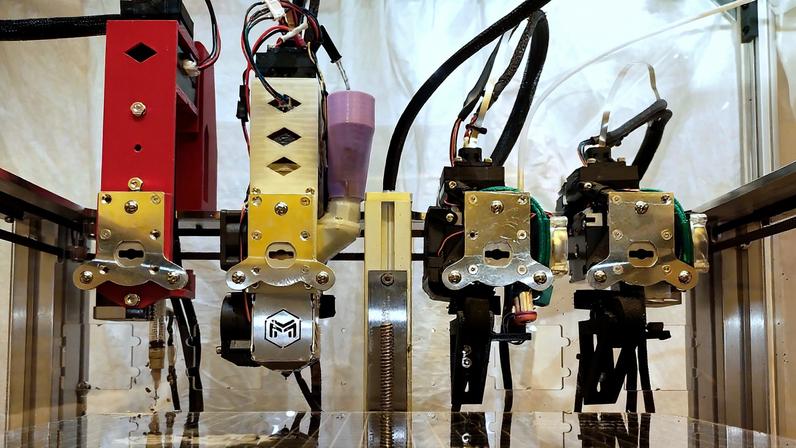 MIT researchers developed a 3D-printing platform that can utilize multiple functional materials to fully print a complex electronic device, like an electric linear motor, in a matter of hours.
