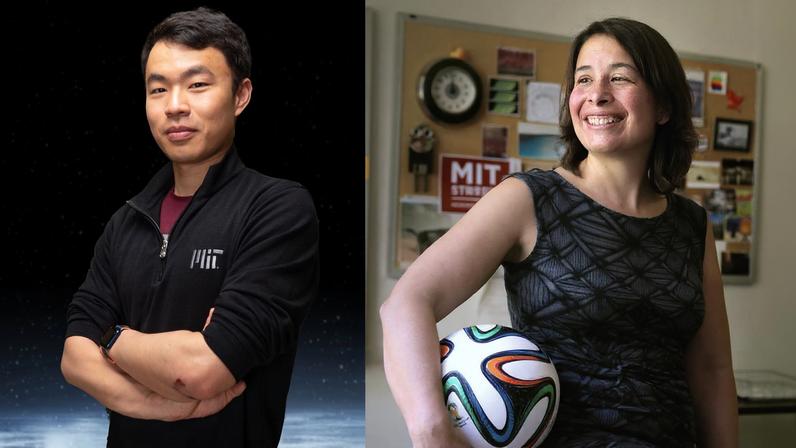 MIT Sports Lab researchers, Jerry Lu and Anette (Peko) Hosoi, are applying AI technologies to help figure skaters improve.