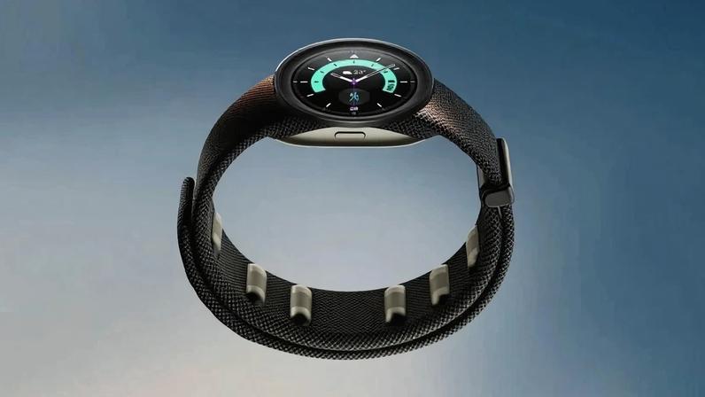 Imagem criada por IA baseada em relatos do que poderia ser o smartwatch da Meta