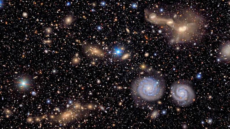 Image from the Vera C. Rubin Observatory showing countless galaxies.