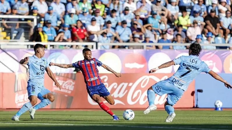 Partida entre O'Higgins e Bahia, pela Copa Libertadores (Foto: divulgação/EC Bahia)