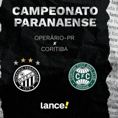 Operário-PR x Coritiba: onde assistir ao vivo e horários do Paranaense 2026