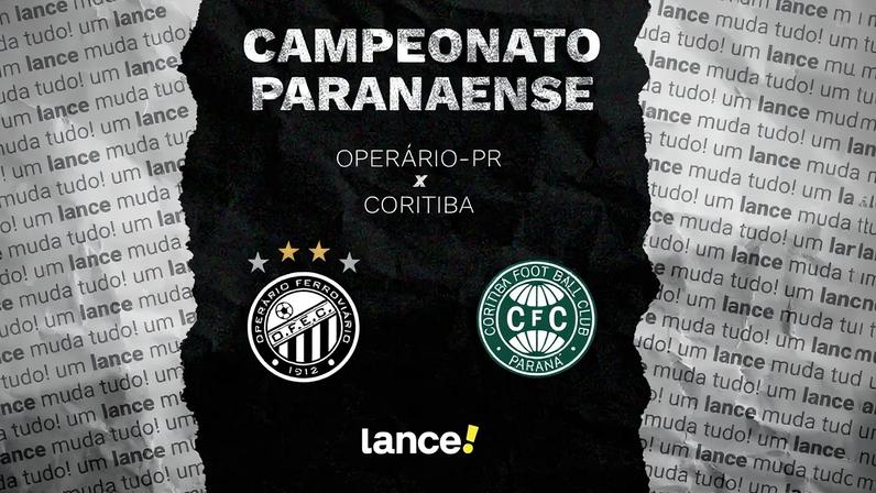 Operário-PR e Coritiba jogam pelo estadual, na Arena da Baixada. Foto: Arte/Lance!