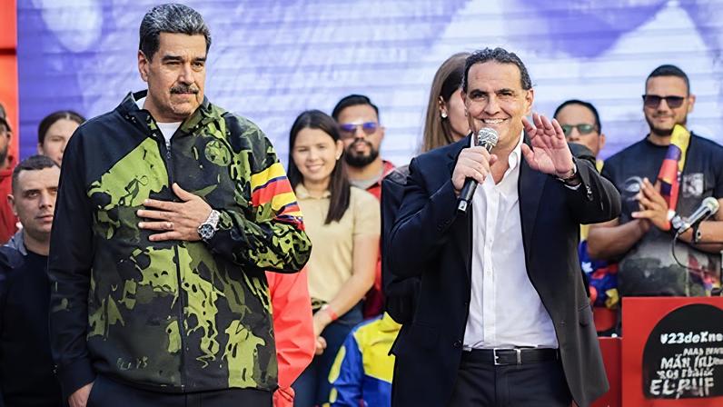 Nicolás Maduro y Alex Saab, en una imagen de 2024 en Caracas.