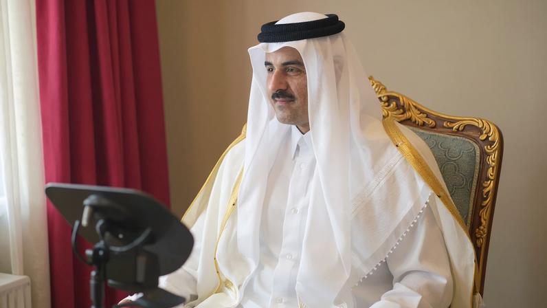 Emir do Qatar e Trump discutem desescalada regional, diz corte real
