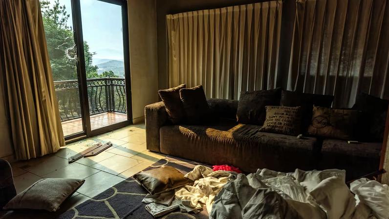 Una habitación dentro de una de las cabañas, en Tapalpa, Jalisco, este miércoles.
