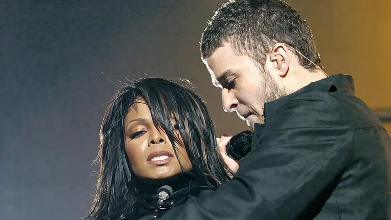 Justin Timberlake e Janet Jackson protagonizaram polêmica no Super Bowl XXXVIII, em 2004 (Foto: EFE/Rhona Wise)