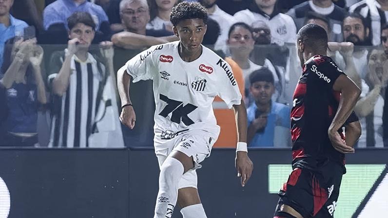 Robinho Jr. perde espaço no Santos durante negociação de renovação