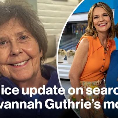 Polícia atualiza busca pela mãe desaparecida de Savannah Guthrie