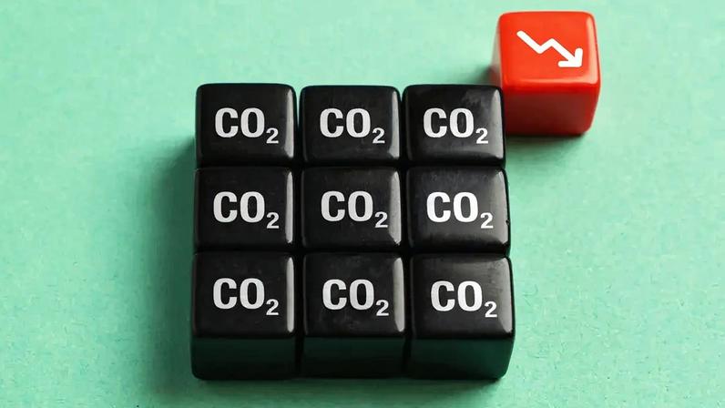 Houve queda nas emissões de CO2 em algum ano?