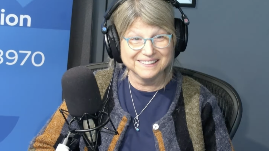 President Sally Kornbluth answers a question on GBH's Boston Public Radio. February 5, 2026