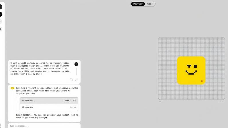 Making a smiley widget with Nothing’s web-based Essential Apps Builder.